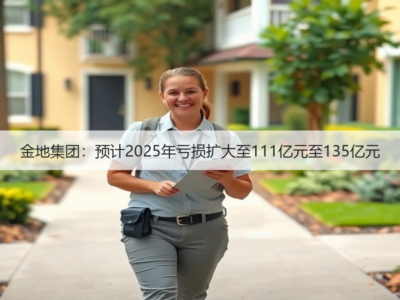 金地集团：预计2025年亏损扩大至111亿元至135亿元