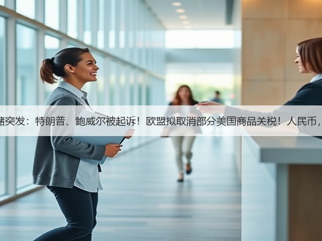 美联储突发：特朗普、鲍威尔被起诉！欧盟拟取消部分美国商品关税！人民币，大涨(图1)