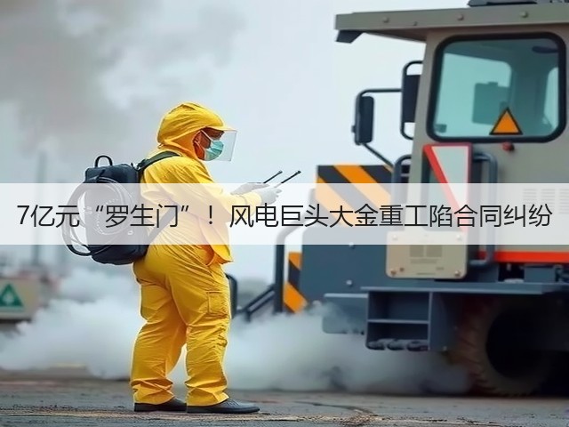 7亿元“罗生门”!风电巨头大金重工陷合同纠纷(图2) 7亿元“罗生门”!风电巨头大金重工陷合同纠纷(图2)