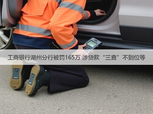 工商银行湖州分行被罚165万 涉贷款“三查”不到位等(图1)