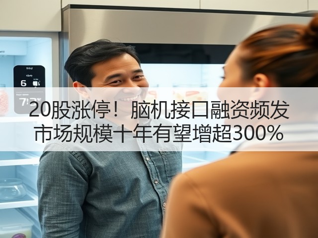 20股涨停！脑机接口融资频发 市场规模十年有望增超300%(图2)