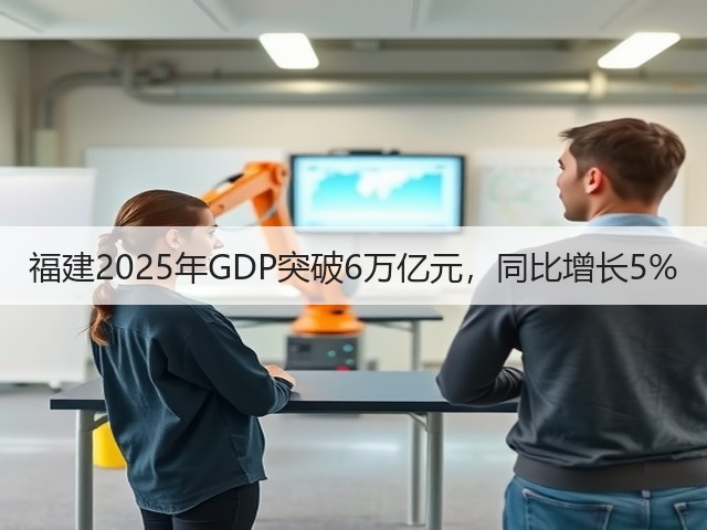 福建2025年GDP突破6万亿元，同比增长5%(图2)