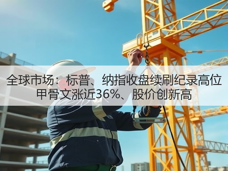 全球市场：标普、纳指收盘续刷纪录高位 甲骨文涨近36%、股价创新高