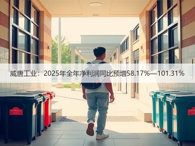 威唐工业:2025年全年净利润同比预增58.17%—101.31%(图2) 威唐工业:2025年全年净利润同比预增58.17%—101.31%(图2)