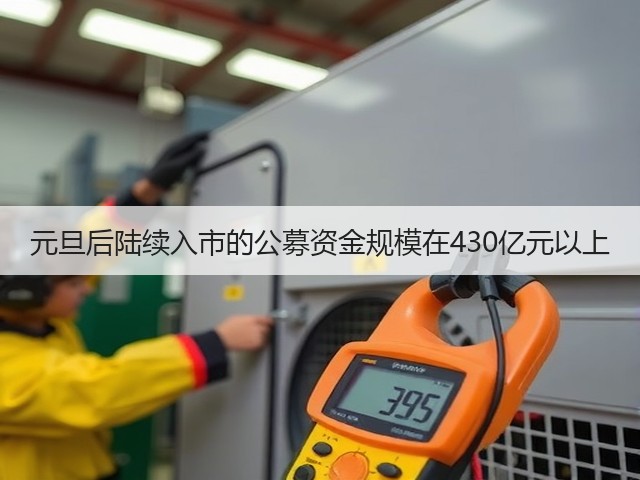 元旦后陆续入市的公募资金规模在430亿元以上(图1)