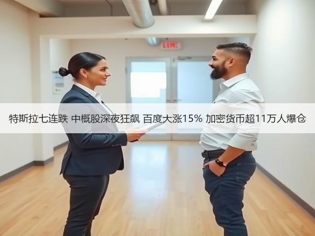 特斯拉七连跌 中概股深夜狂飙 百度大涨15% 加密货币超11万人爆仓(图2) 特斯拉七连跌 中概股深夜狂飙 百度大涨15% 加密货币超11万人爆仓(图2)