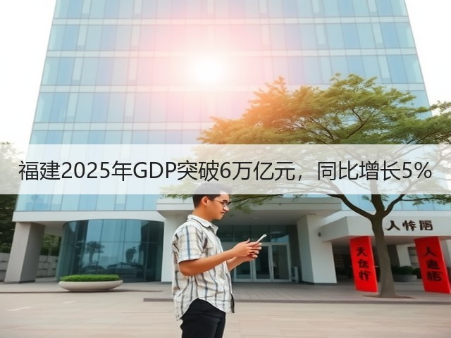 福建2025年GDP突破6万亿元，同比增长5%(图3)