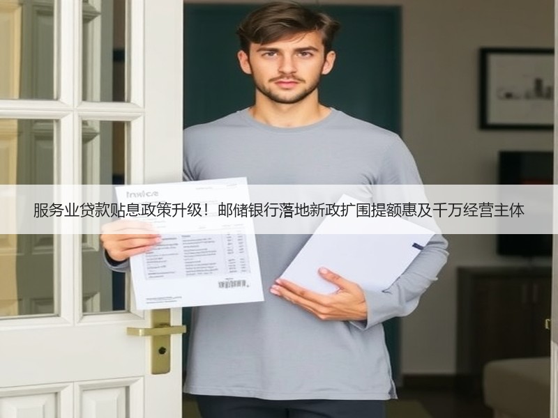 服务业贷款贴息政策升级！邮储银行落地新政扩围提额惠及千万经营主体