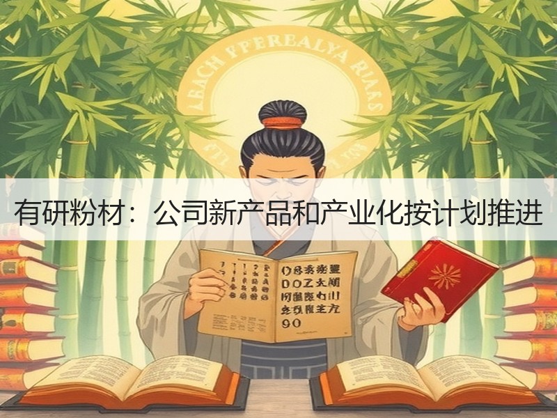 有研粉材：公司新产品和产业化按计划推进