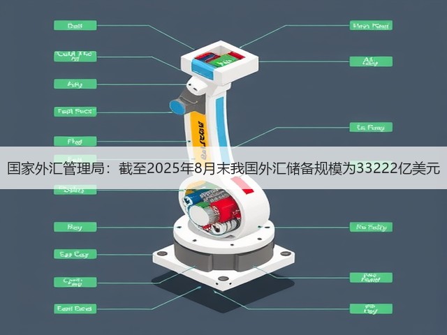 国家外汇管理局：截至2025年8月末我国外汇储备规模为33222亿美元(图2)