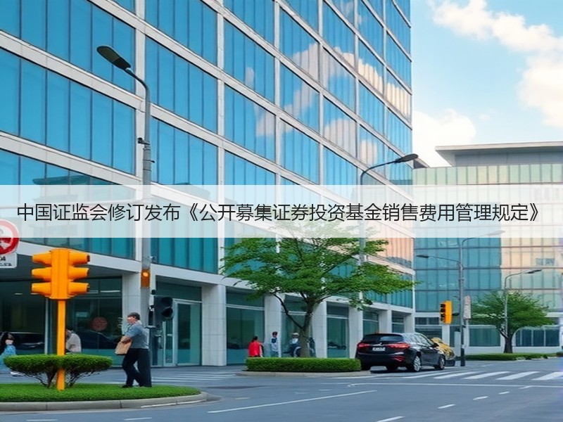 中国证监会修订发布《公开募集证券投资基金销售费用管理规定》