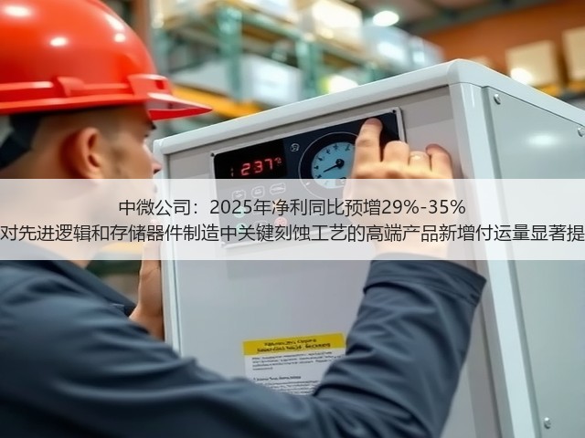 中微公司:2025年净利同比预增29%-35% 针对先进逻辑和存储器件制造中关键刻蚀工艺的高端产品新增付运量显著提升(图2) 中微公司:2025年净利同比预增29%-35% 针对先进逻辑和存储器件制造中关键刻蚀工艺的高端产品新增付运量显著提升(图2)