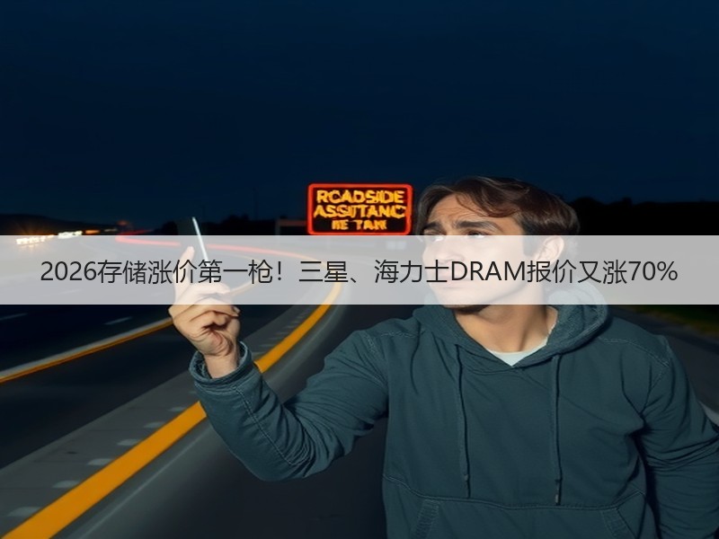 2026存储涨价第一枪！三星、海力士DRAM报价又涨70%