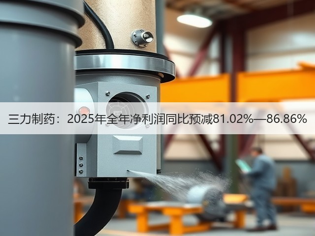 三力制药：2025年全年净利润同比预减81.02%—86.86%(图1)