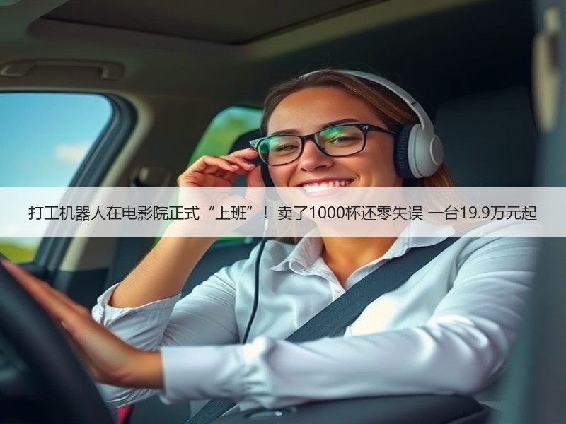 打工机器人在电影院正式“上班”！卖了1000杯还零失误 一台19.9万元起