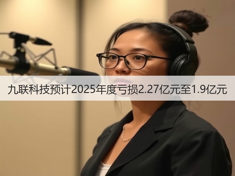 九联科技预计2025年度亏损2.27亿元至1.9亿元