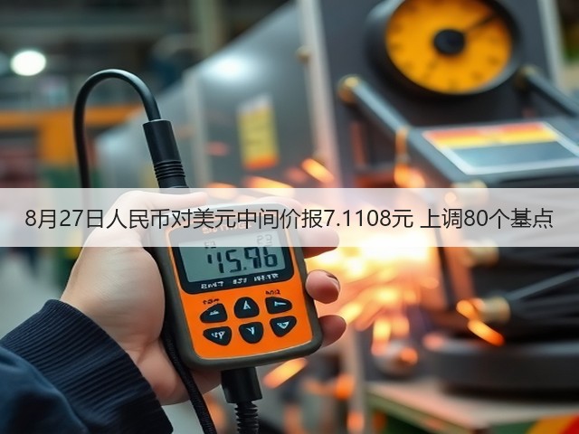 8月27日人民币对美元中间价报7.1108元 上调80个基点(图2)