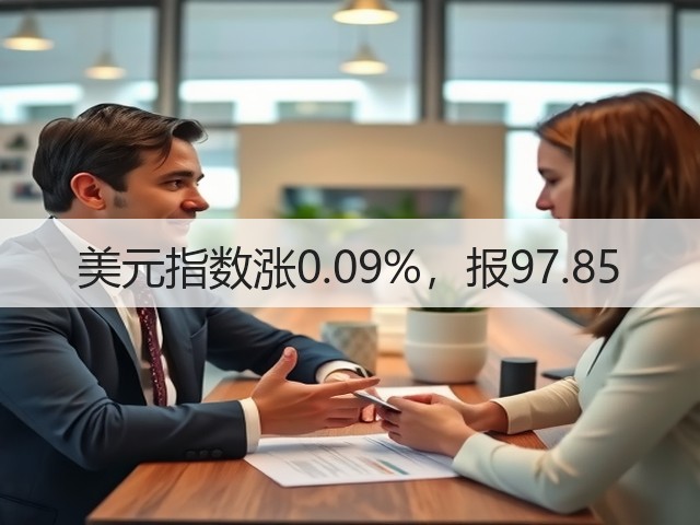 美元指数涨0.09%，报97.85(图1)