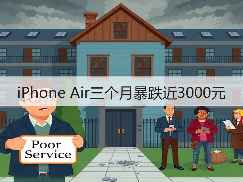 iPhone Air三个月暴跌近3000元