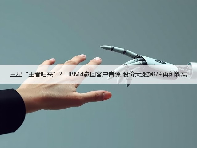 三星“王者归来”？HBM4赢回客户青睐 股价大涨超6%再创新高(图1)