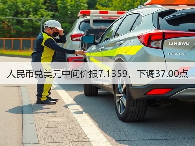 人民币兑美元中间价报7.1359，下调37.00点(图1)
