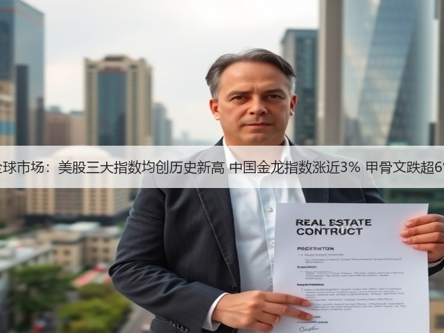 全球市场：美股三大指数均创历史新高 中国金龙指数涨近3% 甲骨文跌超6%(图1)
