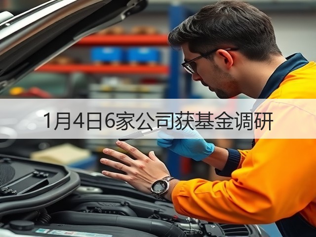 1月4日6家公司获基金调研(图1) 1月4日6家公司获基金调研(图1)