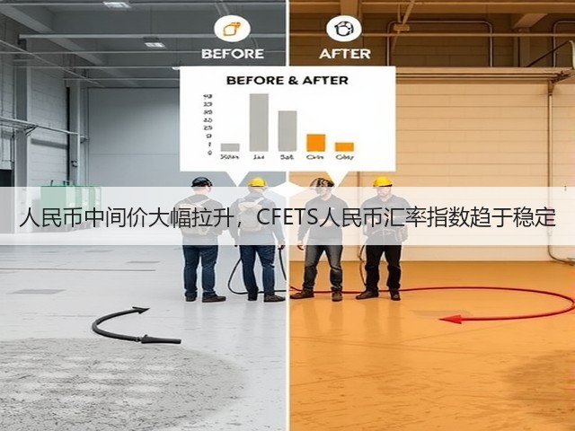 人民币中间价大幅拉升，CFETS人民币汇率指数趋于稳定(图1)