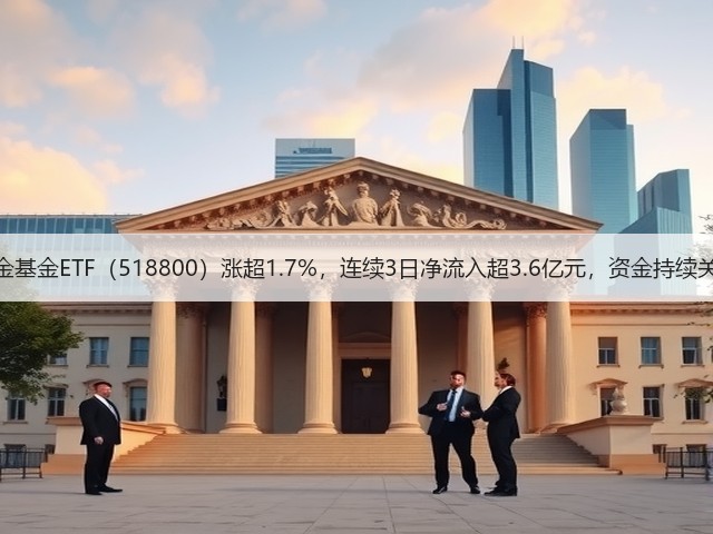 黄金基金ETF（518800）涨超1.7%，连续3日净流入超3.6亿元，资金持续关注(图1)
