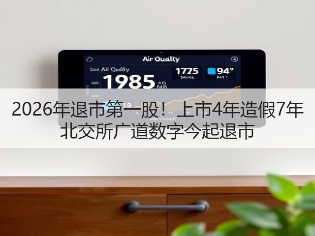 2026年退市第一股!上市4年造假7年 北交所广道数字今起退市(图2) 2026年退市第一股!上市4年造假7年 北交所广道数字今起退市(图2)