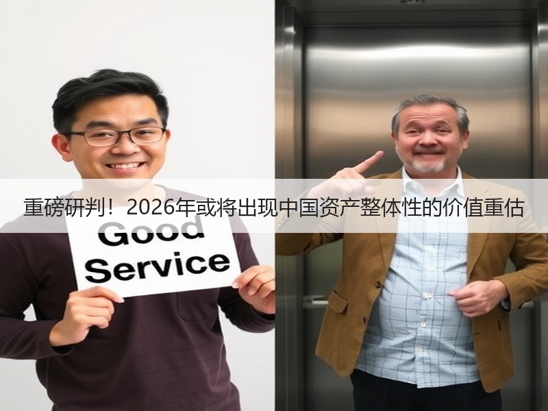重磅研判！2026年或将出现中国资产整体性的价值重估