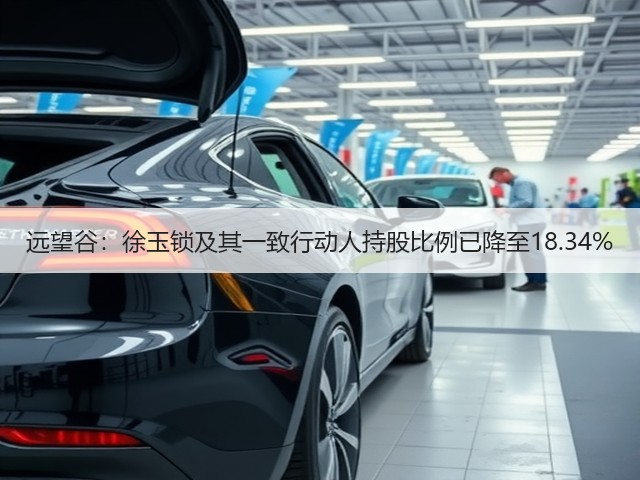 远望谷：徐玉锁及其一致行动人持股比例已降至18.34%(图1)