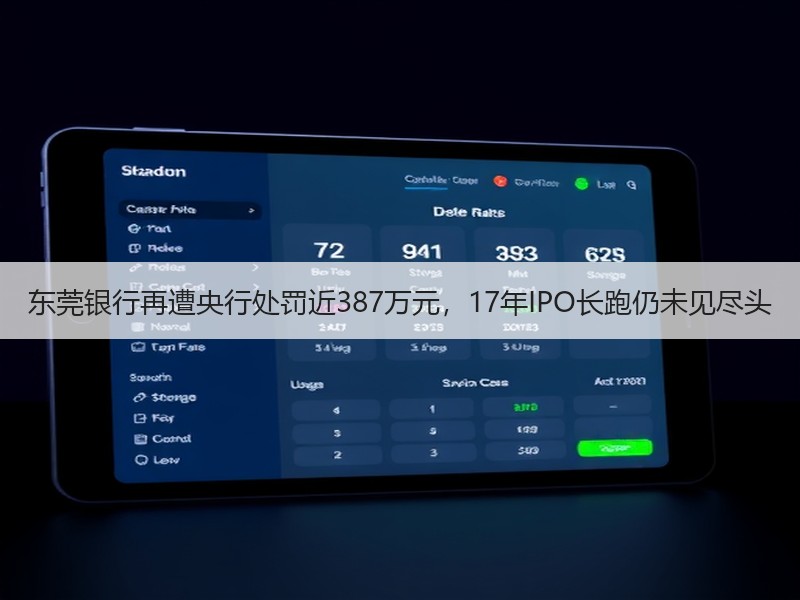 东莞银行再遭央行处罚近387万元，17年IPO长跑仍未见尽头