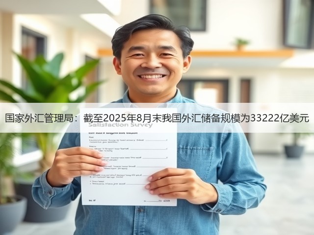国家外汇管理局:截至2025年8月末我国外汇储备规模为33222亿美元(图1) 国家外汇管理局:截至2025年8月末我国外汇储备规模为33222亿美元(图1)