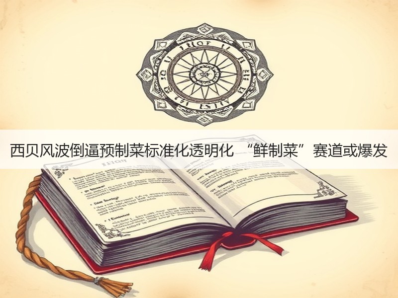 西贝风波倒逼预制菜标准化透明化 “鲜制菜”赛道或爆发