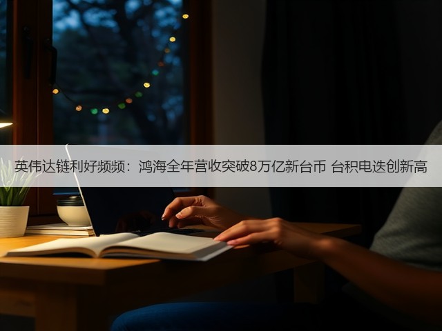 英伟达链利好频频:鸿海全年营收突破8万亿新台币 台积电迭创新高(图1) 英伟达链利好频频:鸿海全年营收突破8万亿新台币 台积电迭创新高(图1)