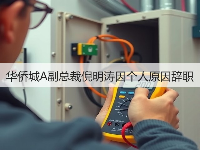 华侨城A副总裁倪明涛因个人原因辞职(图1)