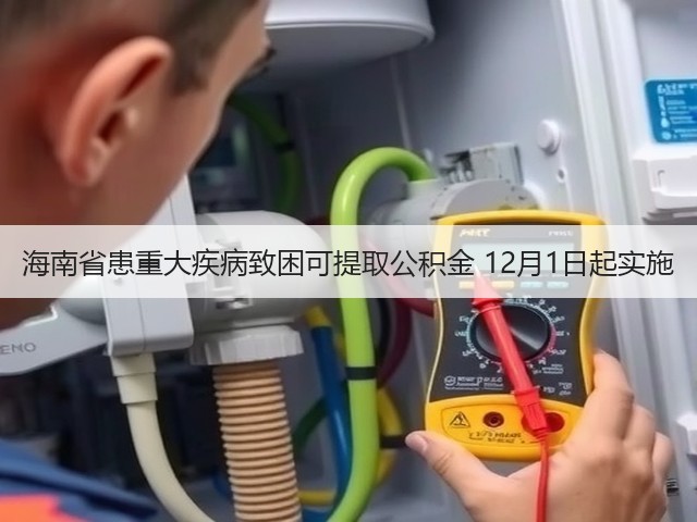 海南省患重大疾病致困可提取公积金 12月1日起实施(图3)