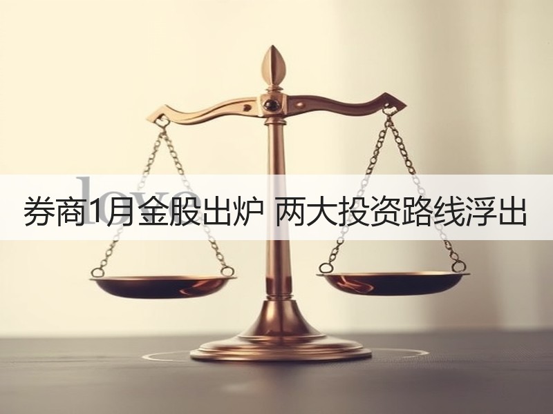 券商1月金股出炉 两大投资路线浮出