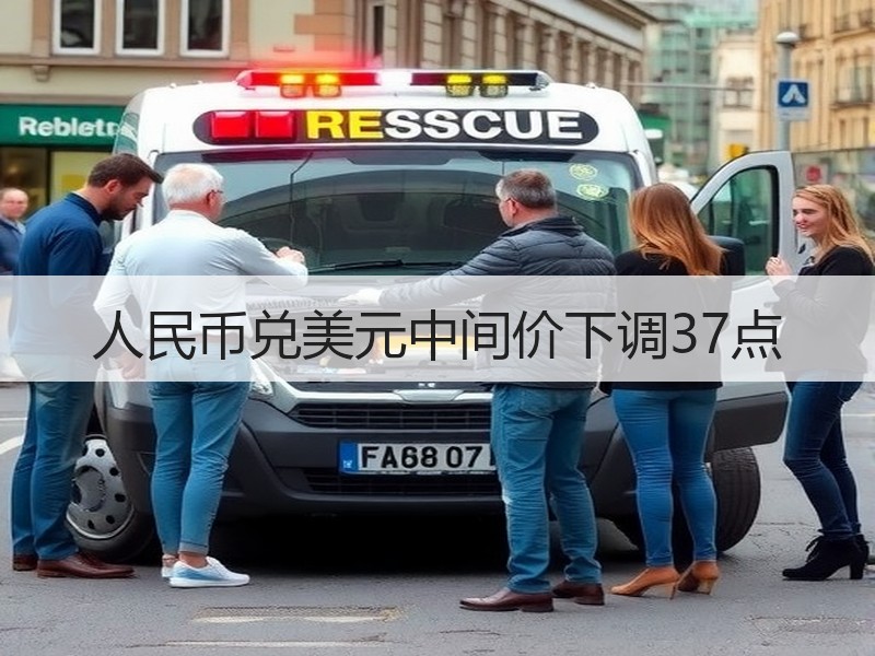 人民币兑美元中间价下调37点