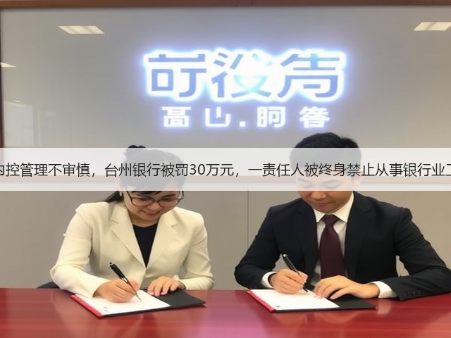因内控管理不审慎,台州银行被罚30万元,一责任人被终身禁止从事银行业工作(图3) 因内控管理不审慎,台州银行被罚30万元,一责任人被终身禁止从事银行业工作(图3)