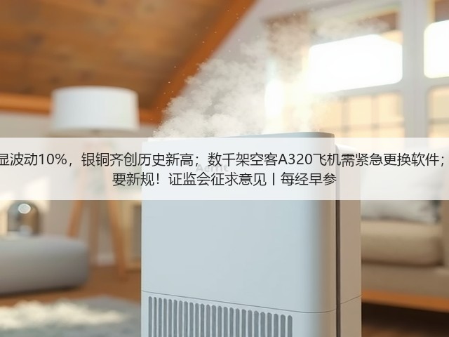 美股五连涨，英特尔明显波动10%，银铜齐创历史新高；数千架空客A320飞机需紧急更换软件；香港将下半旗志哀；重要新规！证监会征求意见丨每经早参(图1)