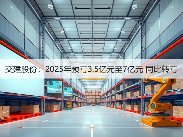 交建股份:2025年预亏3.5亿元至7亿元 同比转亏(图3) 交建股份:2025年预亏3.5亿元至7亿元 同比转亏(图3)