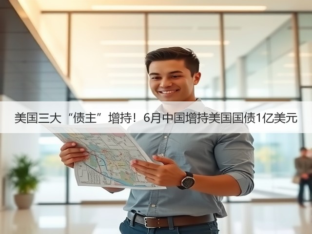 美国三大“债主”增持！6月中国增持美国国债1亿美元(图1)