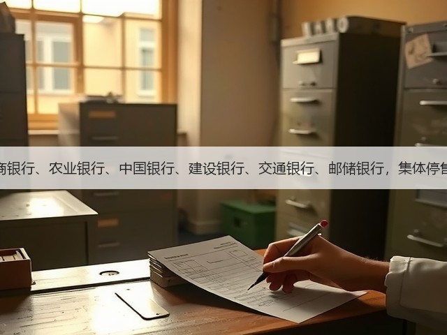 工商银行、农业银行、中国银行、建设银行、交通银行、邮储银行，集体停售！(图1)
