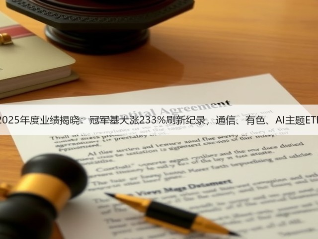 基金2025年度业绩揭晓:冠军基大涨233%刷新纪录,通信、有色、AI主题ETF领跑(图3) 基金2025年度业绩揭晓:冠军基大涨233%刷新纪录,通信、有色、AI主题ETF领跑(图3)
