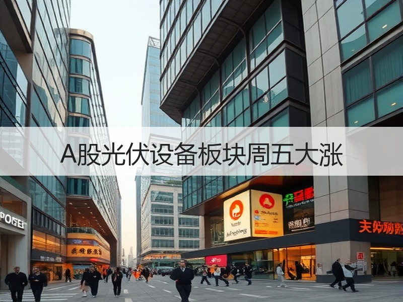 A股光伏设备板块周五大涨