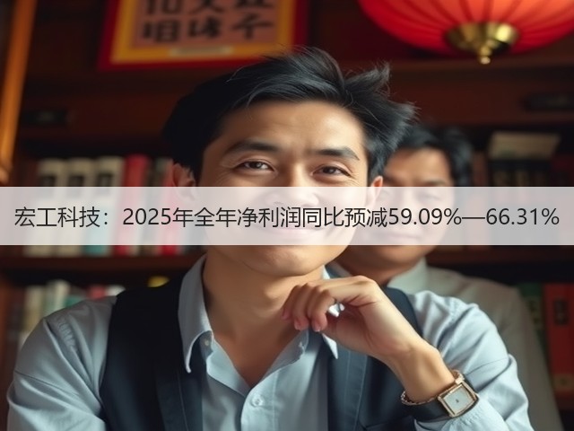 宏工科技:2025年全年净利润同比预减59.09%—66.31%(图1) 宏工科技:2025年全年净利润同比预减59.09%—66.31%(图1)
