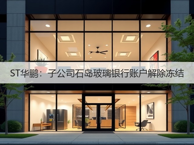 ST华鹏:子公司石岛玻璃银行账户解除冻结(图3) ST华鹏:子公司石岛玻璃银行账户解除冻结(图3)