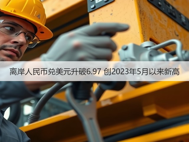 离岸人民币兑美元升破6.97 创2023年5月以来新高(图1)
